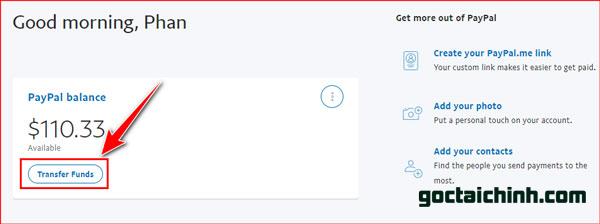 Rút tiền Paypal về vietcombank