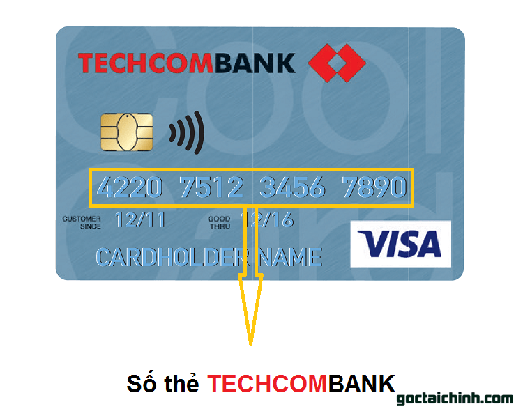 Số thẻ Ngân hàng Techcombank
