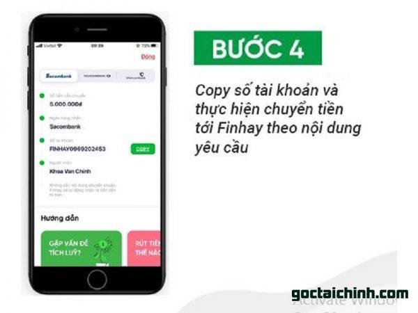 Hướng dẫn Tích lũy trên Finhay