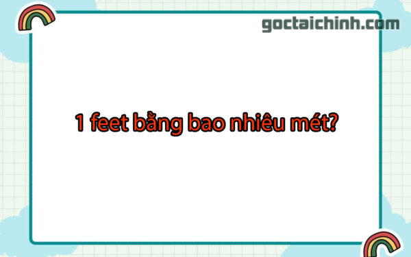 1 feet bằng bao nhiêu mét