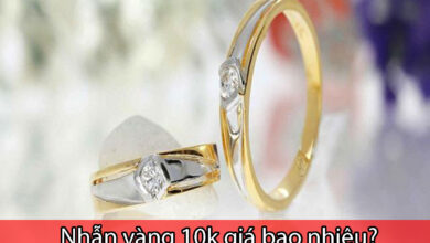 Nhẫn vàng 10k giá bao nhiêu