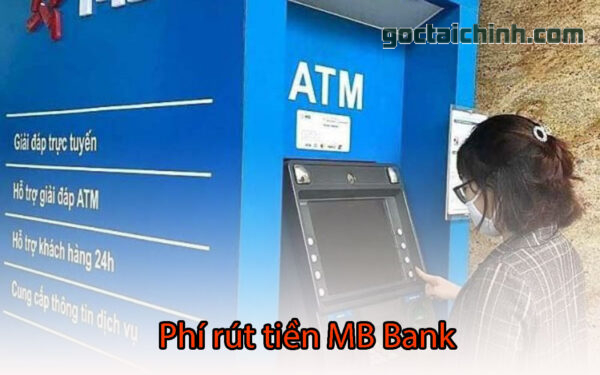 phí rút tiền MB Bank