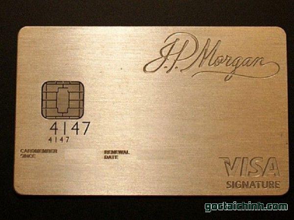 Black Card là gì - JP Morgan Reserve of Visa