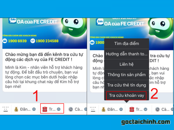 Cách tra cứu hợp đồng FE qua Zalo