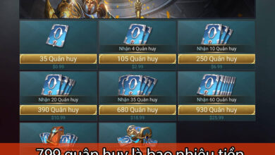 799 quân huy là bao nhiêu tiền?