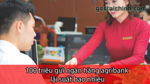 100 triệu gửi ngân hàng agribank lãi suất bao nhiêu