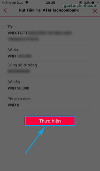 Hướng dẫn rút tiền không cần thẻ ATM Techcombank
