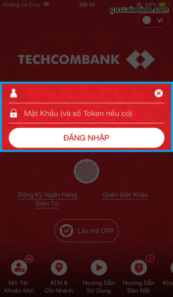 Hướng dẫn rút tiền không cần thẻ ATM Techcombank