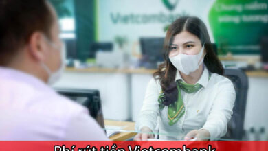 phí rút tiền Vietcombank