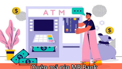 quên mã pin MB Bank