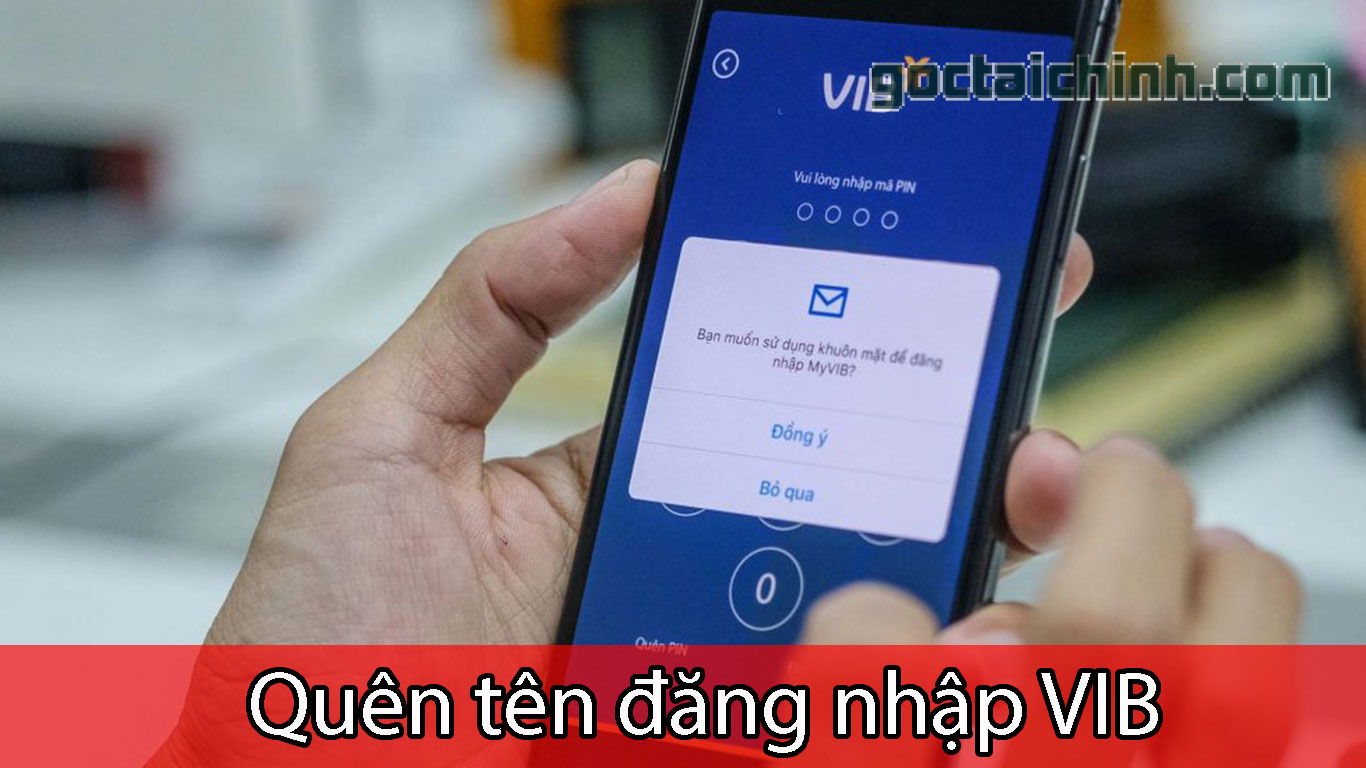 Khi quên tên đăng nhập VIB thì cần làm gì để lấy lại mật khẩu