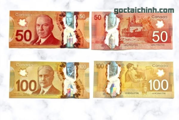 Các mệnh giá của tiền Canada