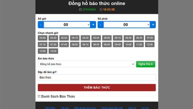 báo thức online