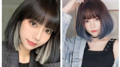 tóc nhuộm sáng mặc với áo dài