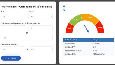 website Máy tính bmi