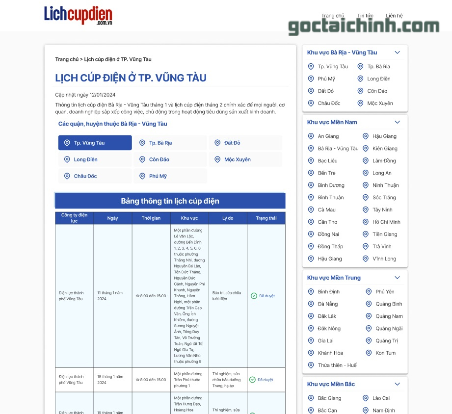 lichcupdien txn